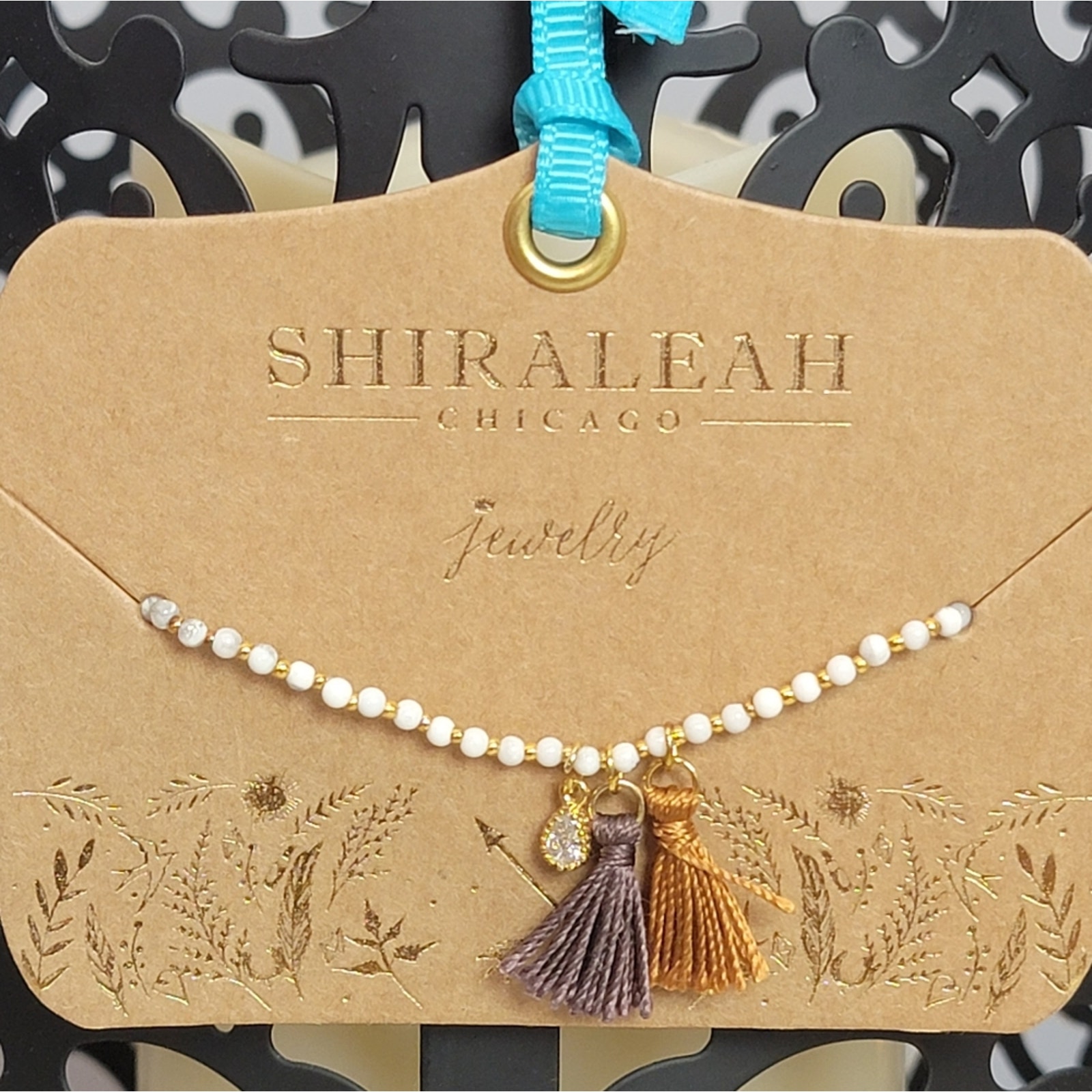 Nwt Shiraleah Anthropologie Mala White Beaded And Fringe Bracelet 12$